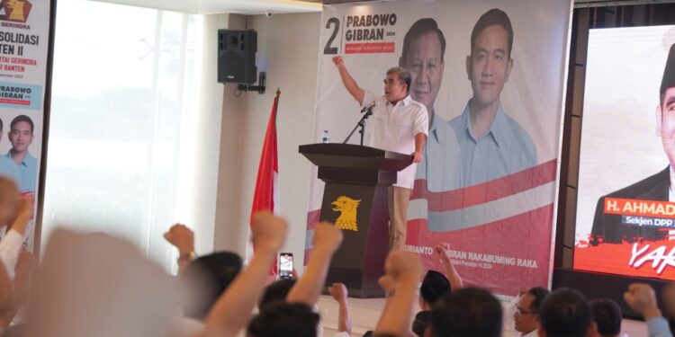 Hadiri Konsilidasi di Banten, Muzani Kenang Almarhum Desmond: Perjuangan Harus Kita Lanjutkan