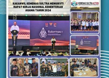 Kakanwil Kemenag Sultra Ikuti Rakernas Kemenag RI Tahun 2024