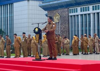 Wakil Gubernur Sultra Pimpin Apel Gabungan ASN, Tegaskan Makna Kepemimpinan